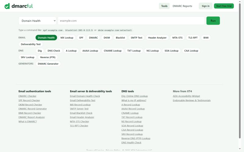 The dmarcful home page